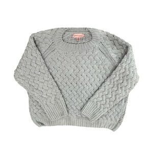 Philosophy Herringbone  Chunky Knit Green/Blue Cozy Sweater Size Medium